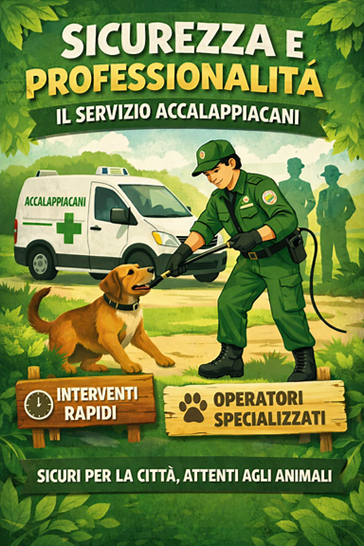 Locandina Sicurezza e Professionalita - il servizio accalappiacani